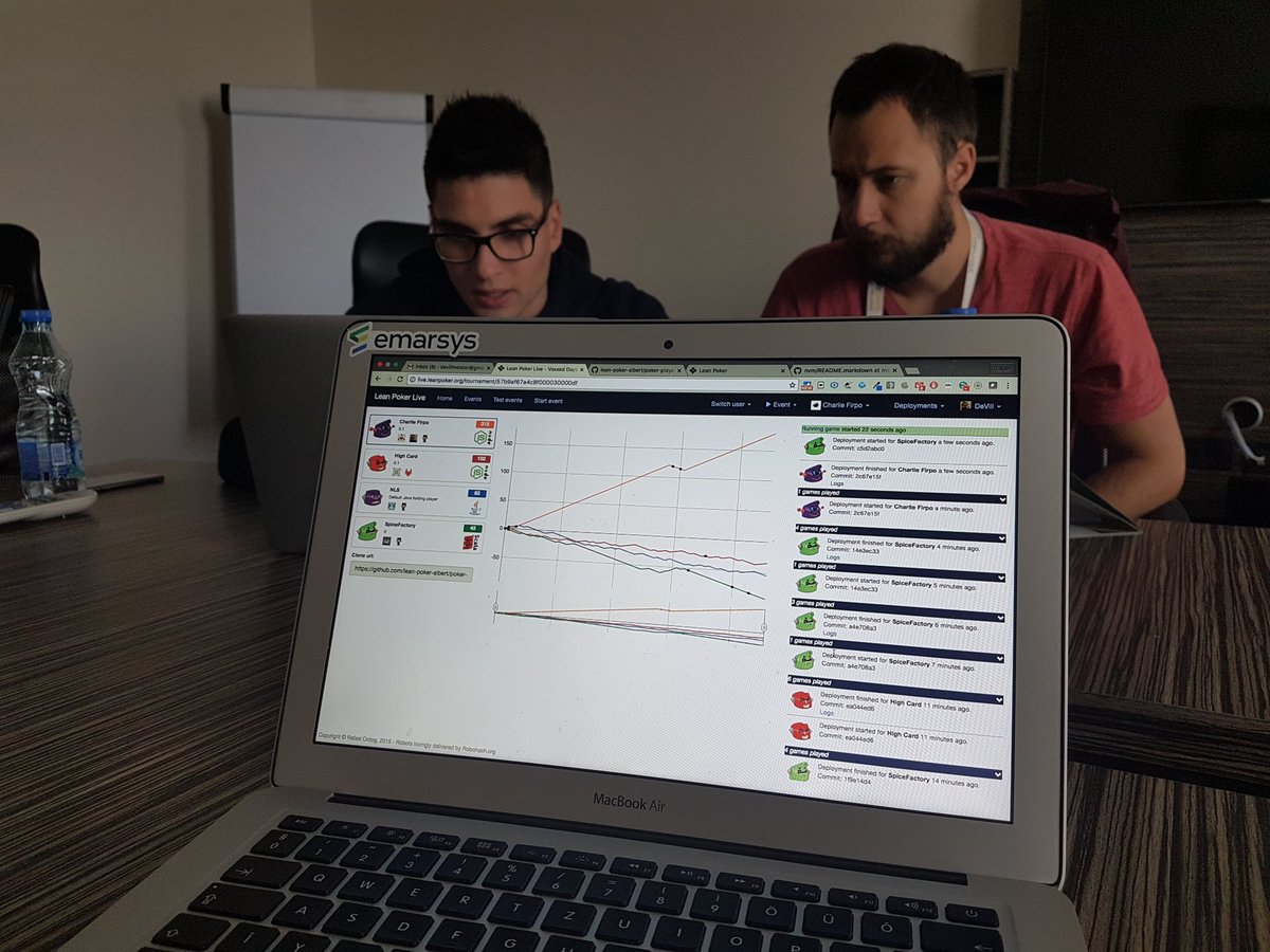 Charlie Firpo is the dummy team for YOU if you'd like to join <a href="/LeanPoker/">Lean Poker</a> at #vdb16. It's in the lead... 😉✌