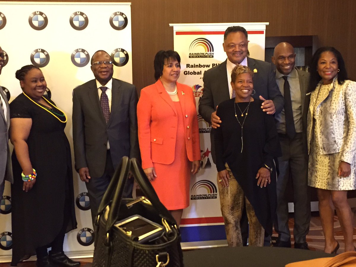 RevJJackson's tweet photo. ICYMI: Last night's 17th Annual Intl Global Auto Summit reception honoring Ambassador MJ Mahlangu.Thank you to our Sponsor @BMW. #RPCGAS2016 https://t.co/m51txKEmIi