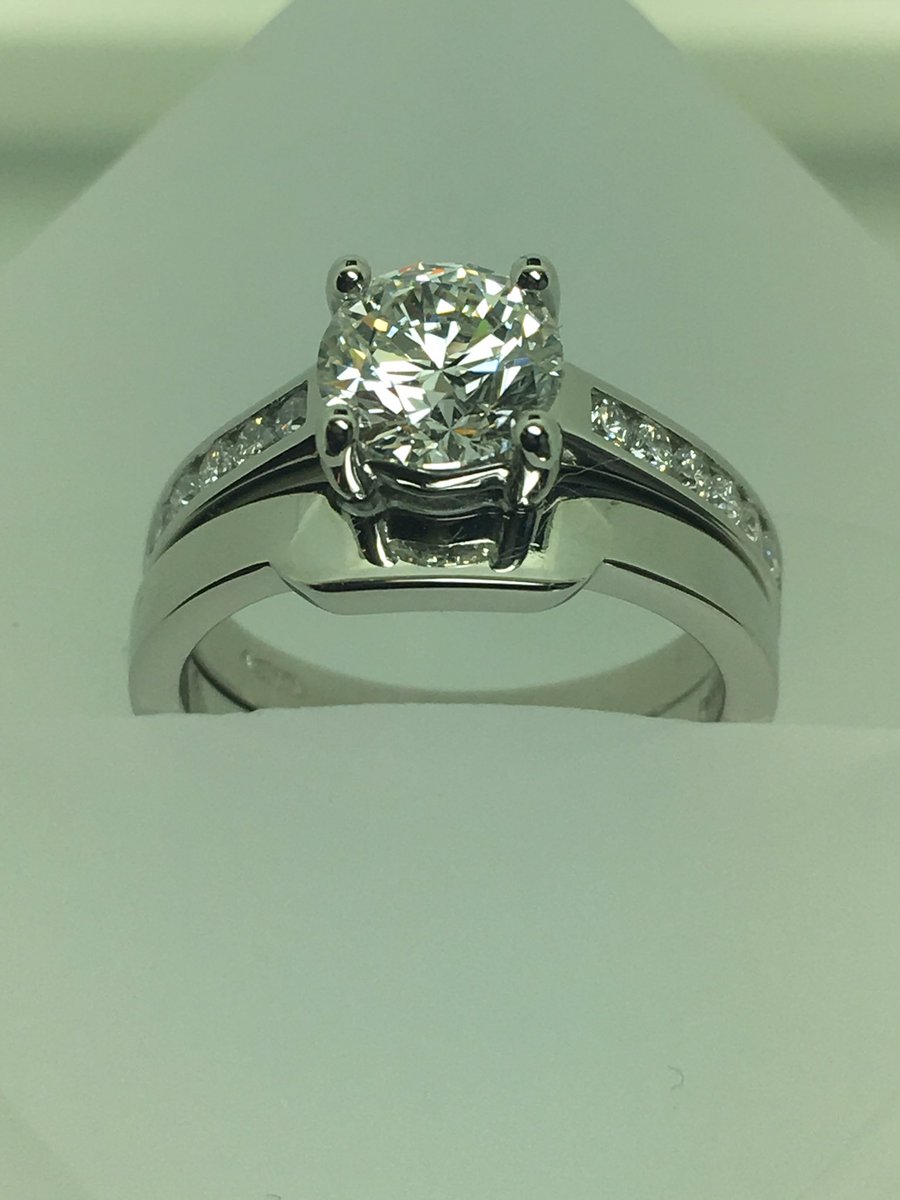 HPJwatches's tweet photo. Hand made platinum diamond engagement ring with plane band #wedding For your perfect ring DM or call 01708 341608 https://t.co/u8Zm32s69d