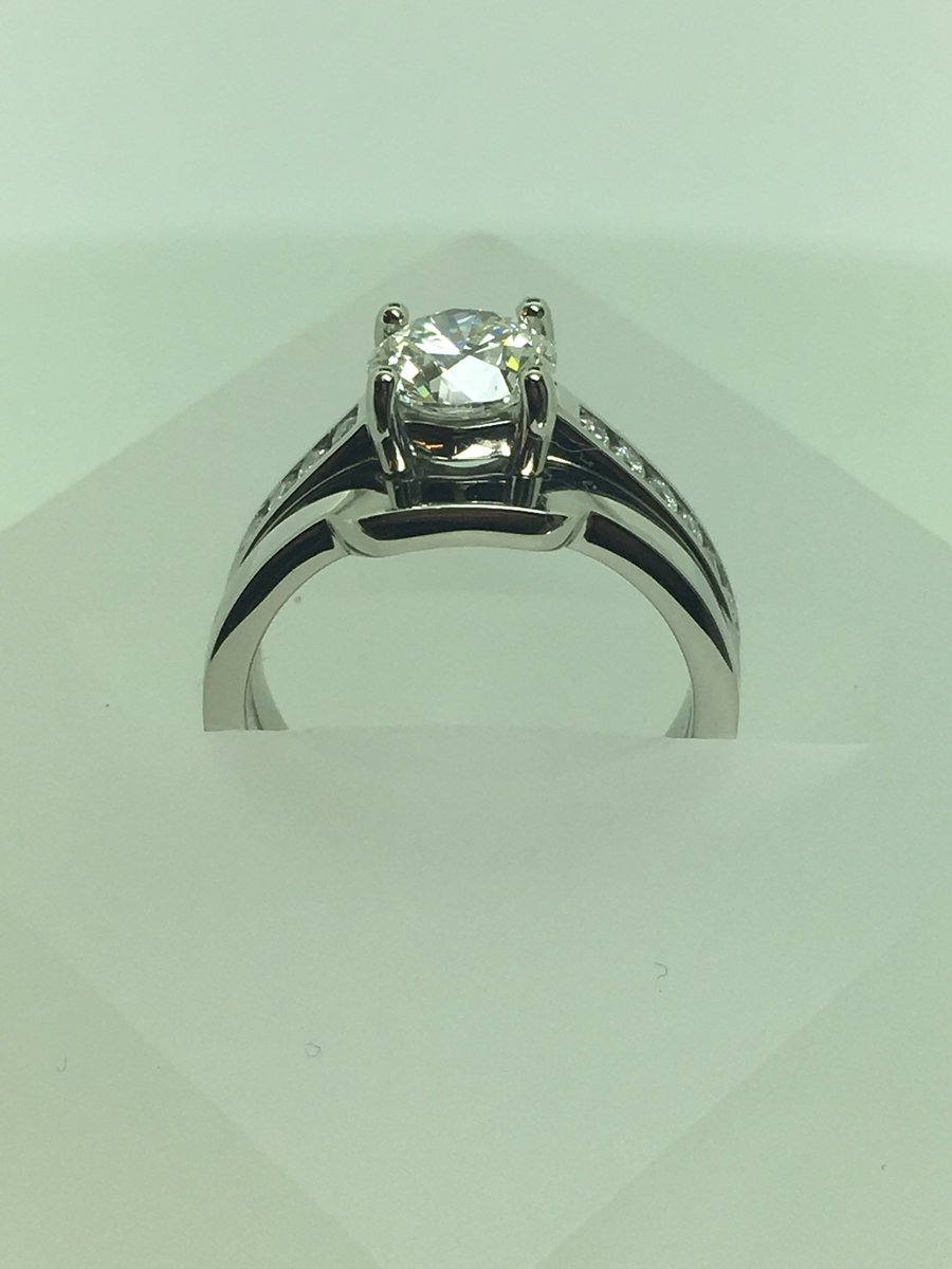 HPJwatches's tweet photo. Hand made platinum diamond engagement ring with plane band #wedding For your perfect ring DM or call 01708 341608 https://t.co/u8Zm32s69d