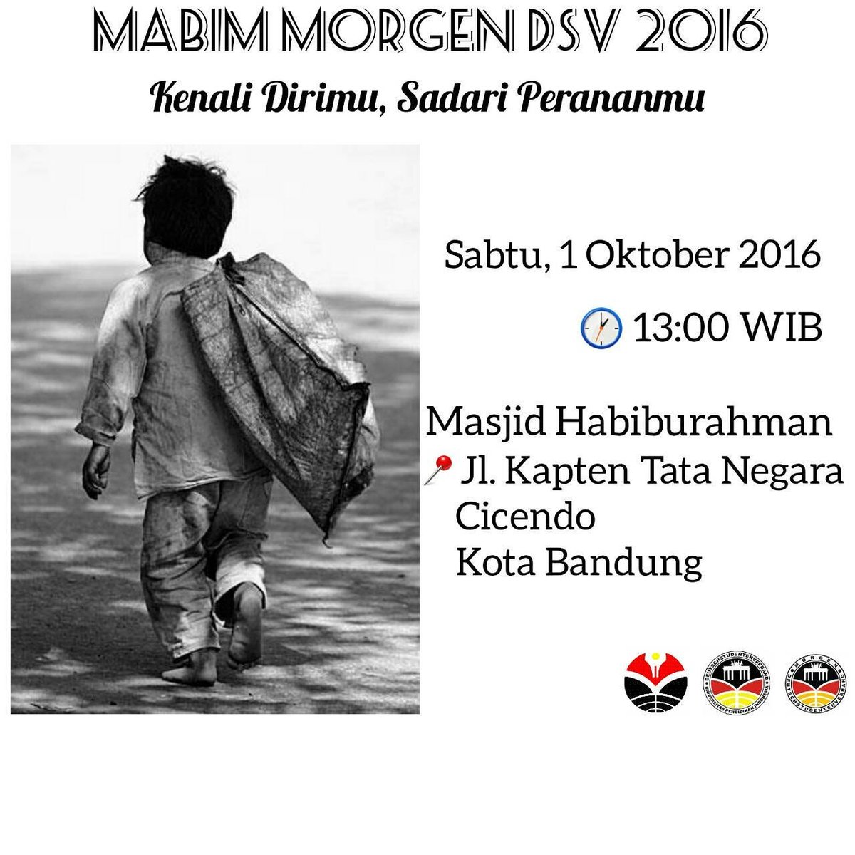 "Kenali Dirimu, Sadari Perananmu"
Jangan lewatkan rangkaian terakhir MABIM MORGEN DSV 2016!
#mabim #morgendsv2016