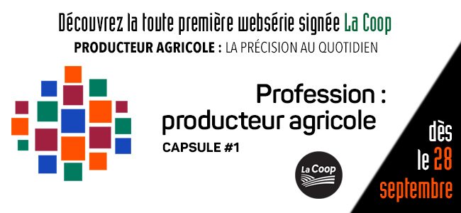 Visionnez dès maintenant la première capsule de cette web série! bit.ly/2dgZTNJ
@LaCoop_federee @CooperateurMag  <a href="/lacoopag/">LaCoopAg</a>