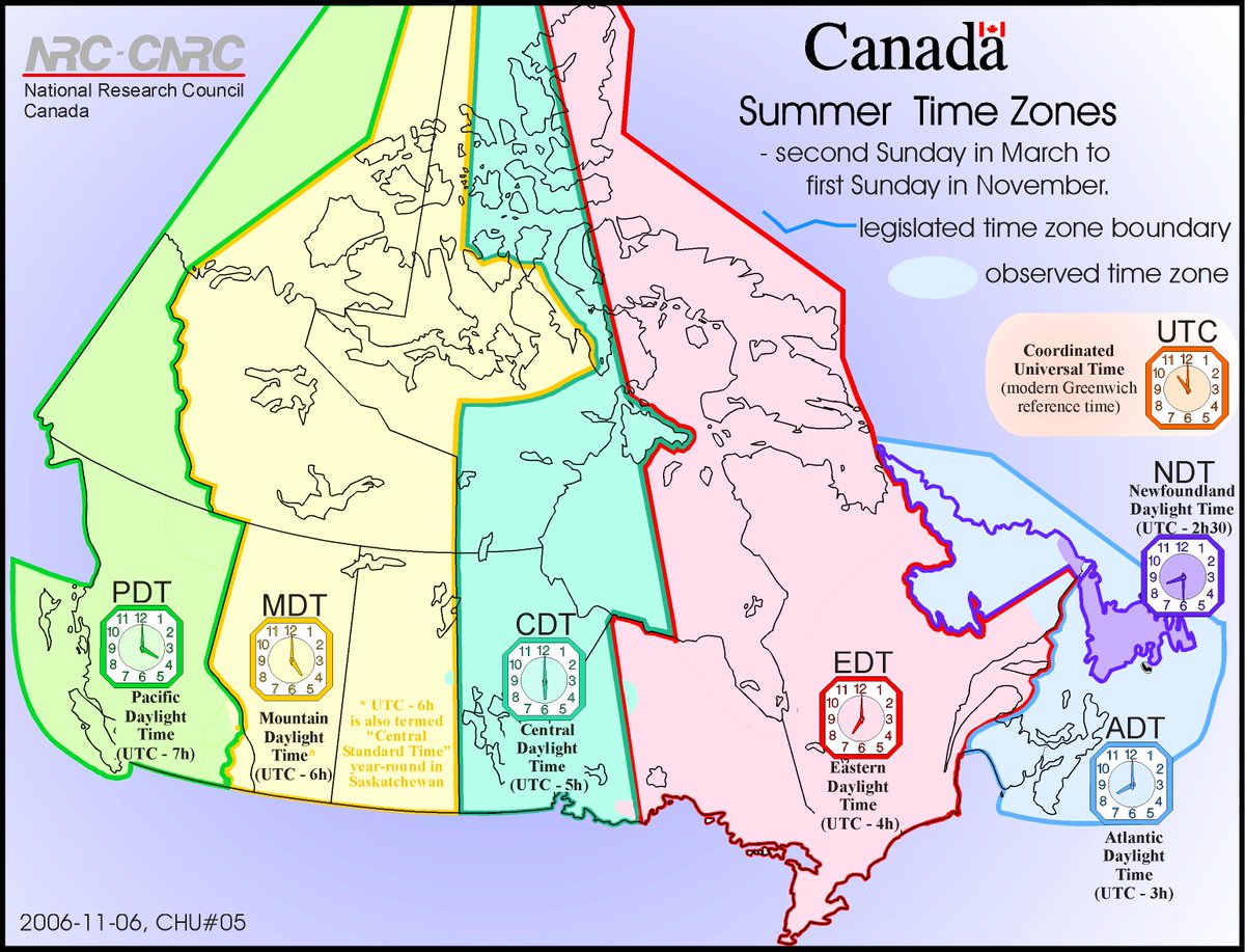 NextStopCanada's tweet photo. #didyouknow Canada's land mass is so big that we need six time zones?! #FunFactFriday https://t.co/7bnI5EYYuc
