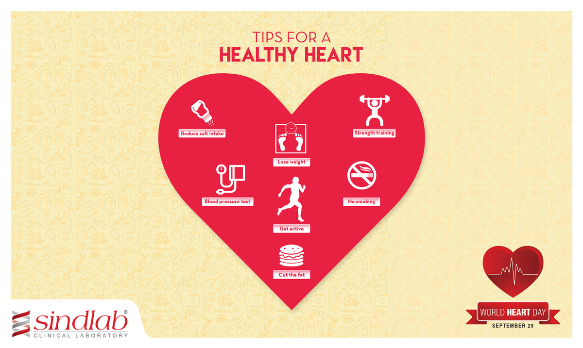 sindlabofficial's tweet photo. Simple ways to keep your heart happy and healthy. #WorldHeartDay #Sindlab https://t.co/QCE2EUKGZ3