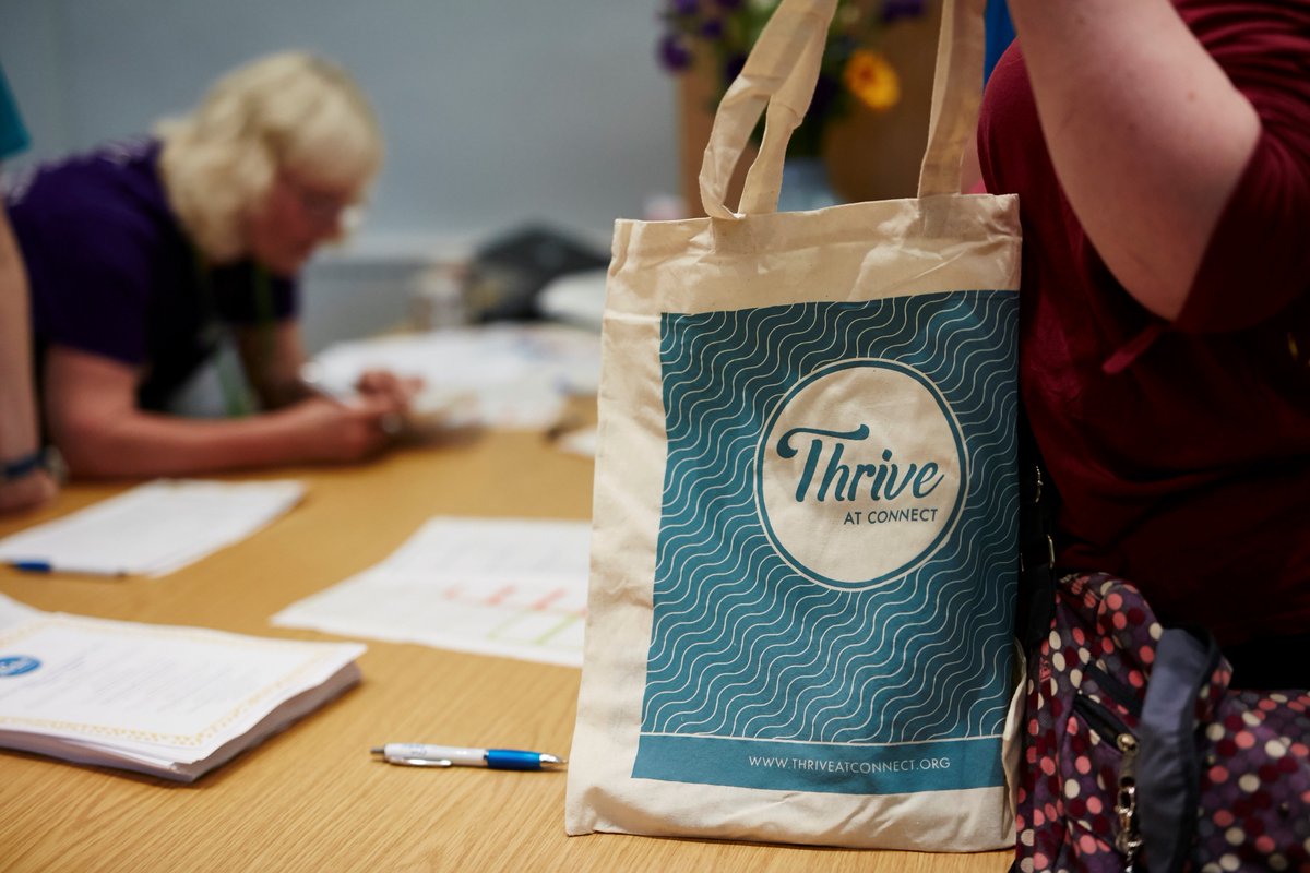 ThriveAtConnect's tweet photo. Did you spy our wonderful #ThriveAtConnect branded tote bags and T shirts at our event last week? Big thanks to @iconprinting for those! https://t.co/MVWxpYzTdJ