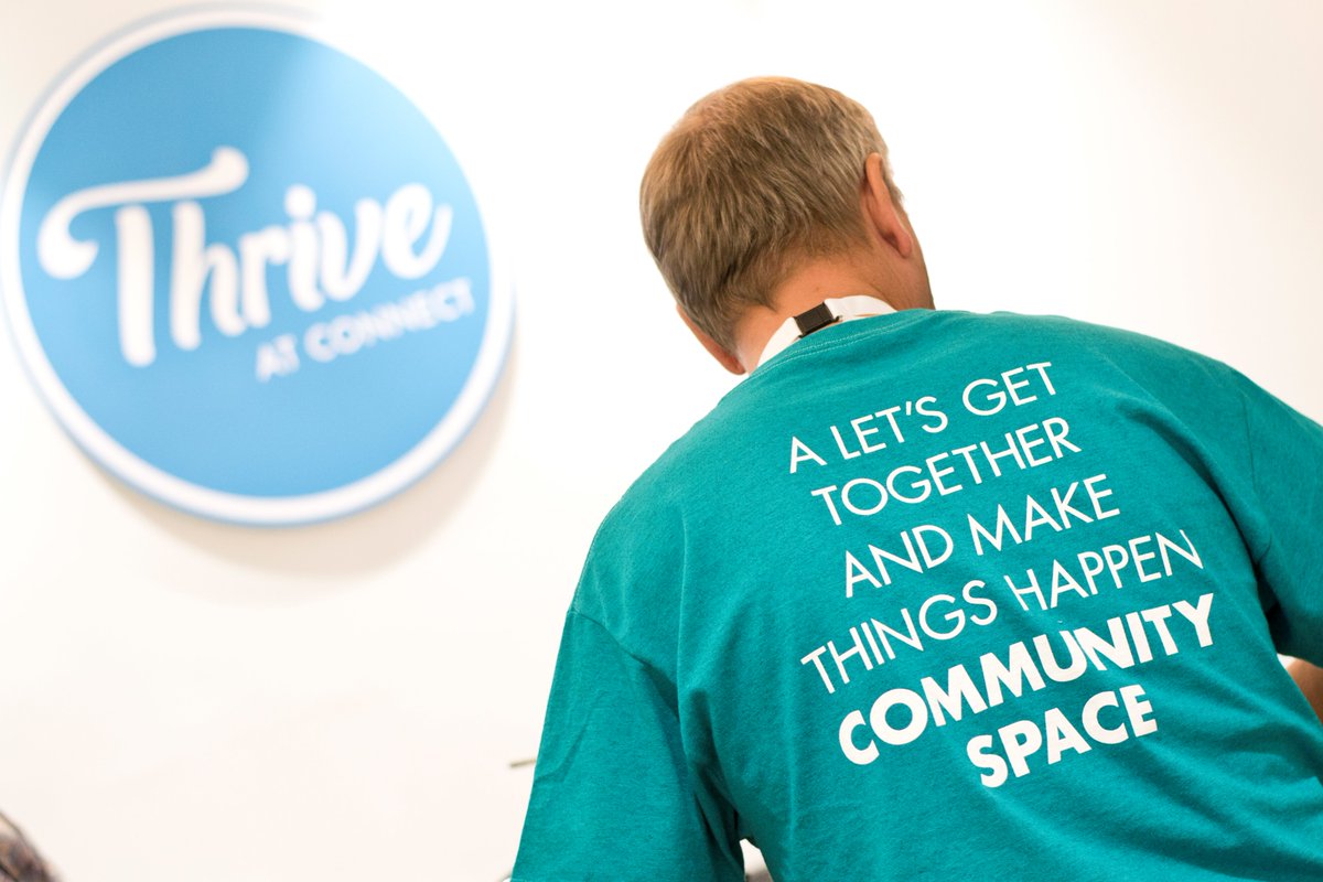 ThriveAtConnect's tweet photo. Did you spy our wonderful #ThriveAtConnect branded tote bags and T shirts at our event last week? Big thanks to @iconprinting for those! https://t.co/MVWxpYzTdJ