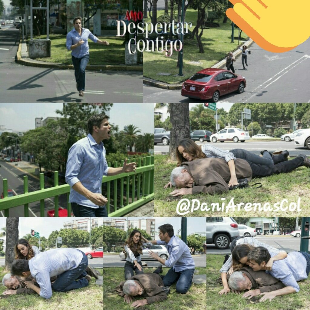 DaniArenasCol's tweet image. #collages1 #Cap39 @despertarcontv Cindy salva al abuelito d Pablo de un accidente @SaraCorraless @DanArenas @Canal_Estrellas @MariaCBalmori