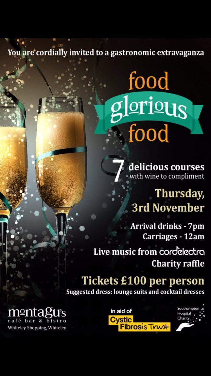 TheCFBall's tweet photo. email debbie@cf-ball.org.uk for tickets.Places extremely limited! Sponsored by @Insurancewith @MontagusBistro @Wessex_adult_CF @cftrust https://t.co/3EdzTmC1fb