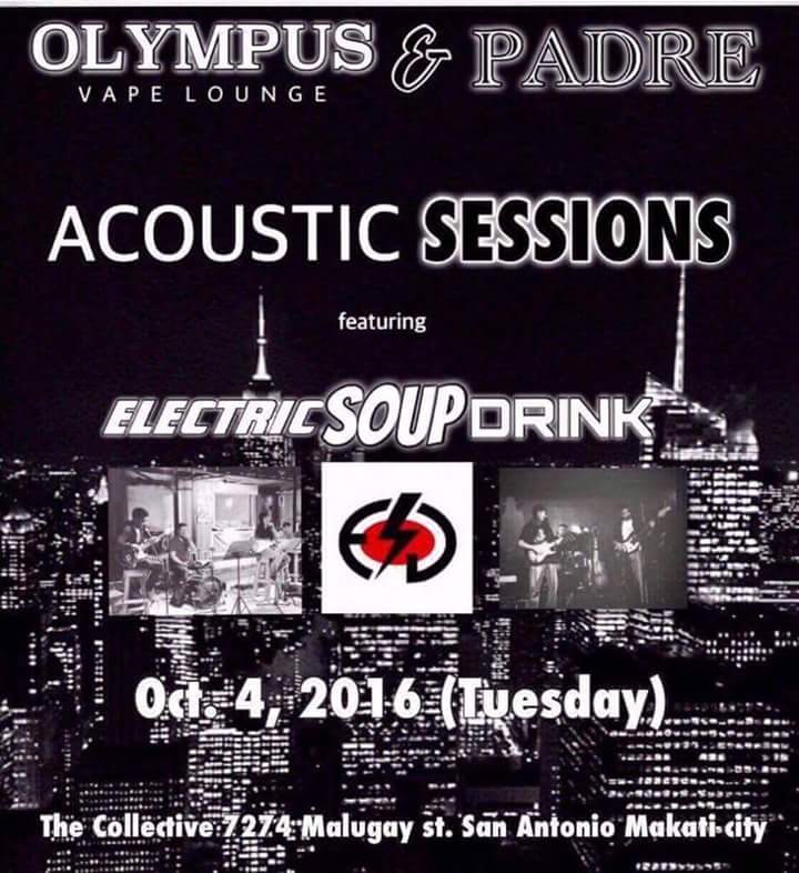 OKTOBERFEST in Makati? What more could you ask for? Join us at Olympus Vape Lounge &amp; Padre @ the collective Makati. Set starts @ 9pm! 👍👌✌⚡🎶🎸