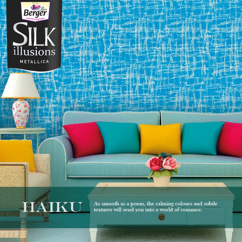 Berger Paints India Ltd  Berger Silk Illusions Design Metallica has a  unique slowdrying formula  gives the wall a designer finish with glossy  metallic effect Know more  bitlyIllusionsMetallica  Facebook