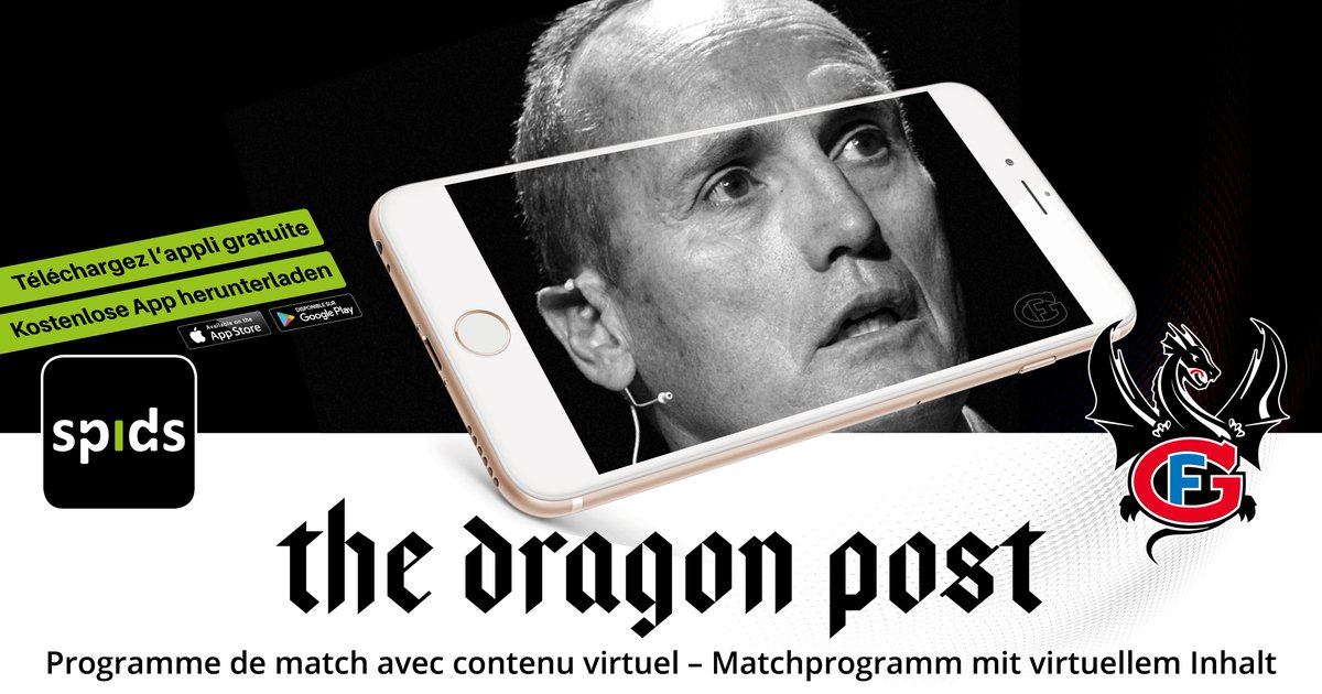 spidsAR's tweet photo. Gagnez un pull @FrGotteron! Téléchargez l'appli gratuite «spids» et scannez l'annonce dans le programme de match #TheDragonPost #hcfg https://t.co/MrwCaGaFOq
