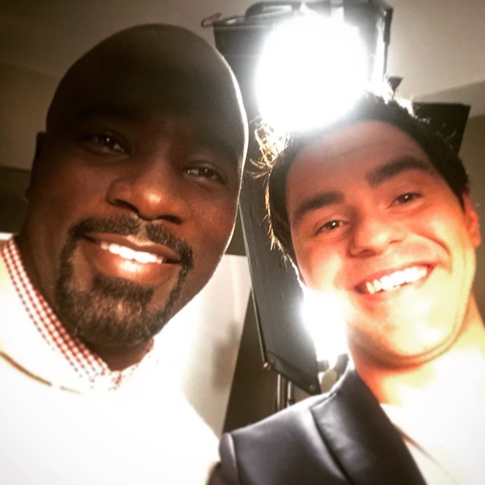 GaryBrennan's tweet photo. #lukecage on #utvpulse tonight at 8 @utvireland great 2 catch up with @cheo_coker #MikeColter #MahershalaAli & @SimoneMissick #Netflix https://t.co/dzN1ZqAUNC