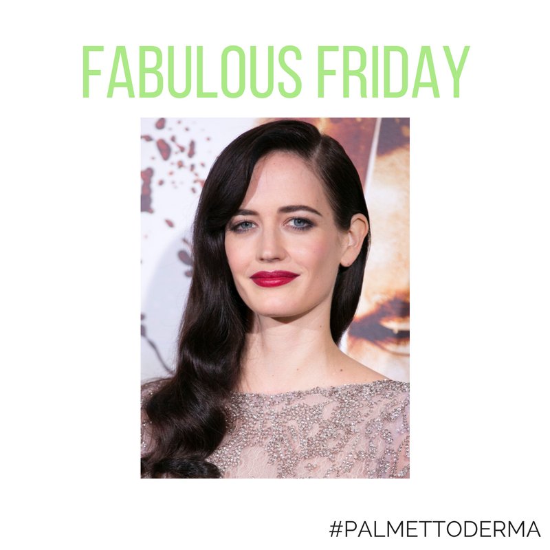 PalmettoDerma's tweet photo. Fabulous Friday: Eva Green #friday #fabulousfeature #celebstyle #redcarpet https://t.co/pGzoS7YLdn