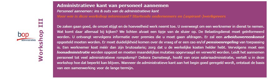 BOPBV's tweet photo. Hoe ziet de administratieve kant van een salarisproces er uit? We vertellen het tijdens ons #seminar. Inschrijven: https://t.co/SIA8PO7q9J https://t.co/eTQPP915og