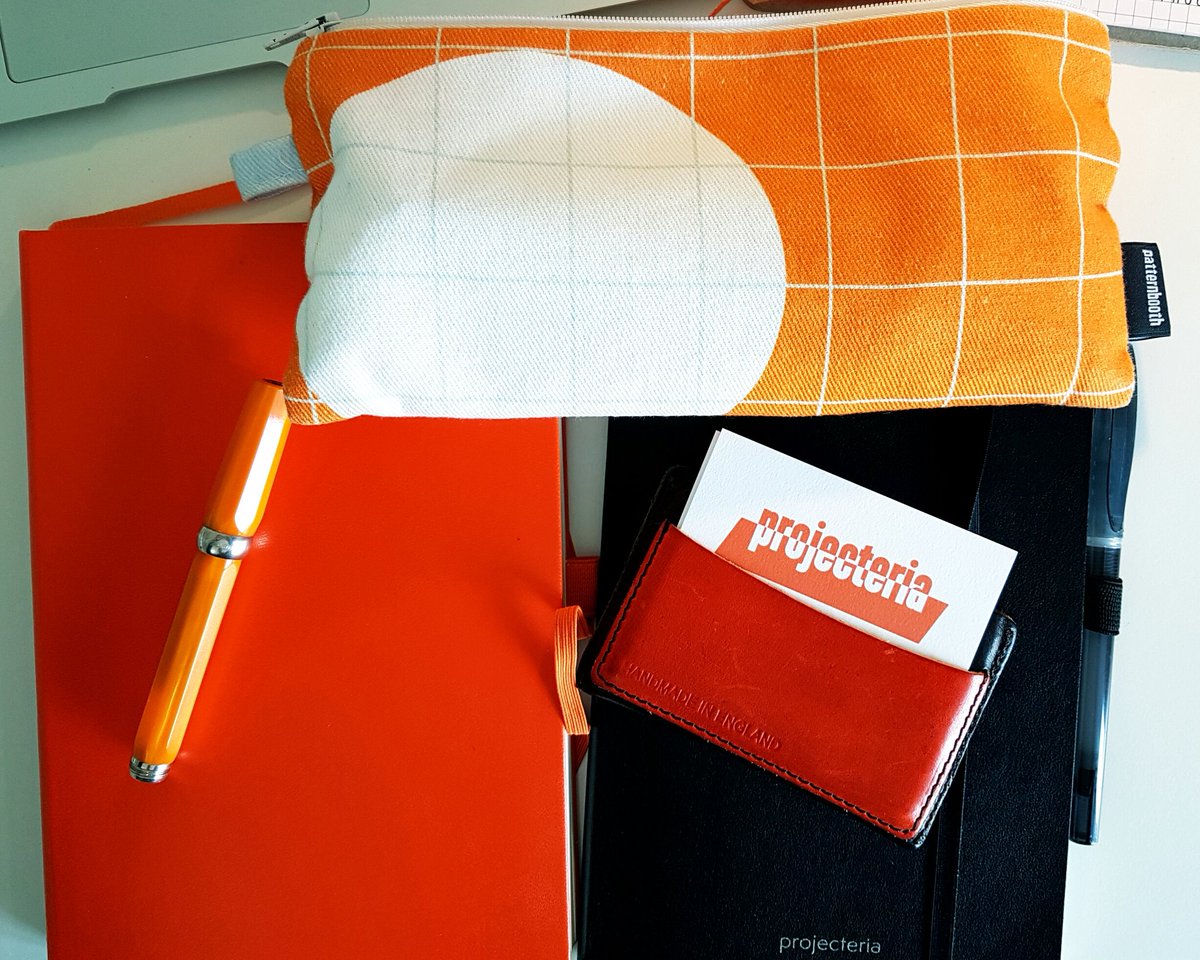 Projecteria's tweet photo. Getting my favourite work things together for an exciting week working in #MexicoCity #CDMX with a client. Can there be too much #orange? https://t.co/UBJSLl9H4q