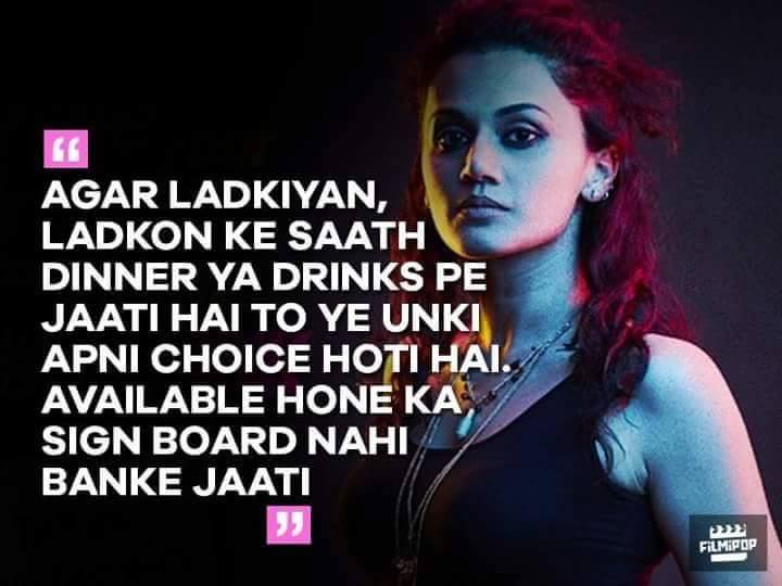 TheSagarKumar's tweet image. #HardHitting dialogues from the #ExtraordinaryMovie - #PINK !