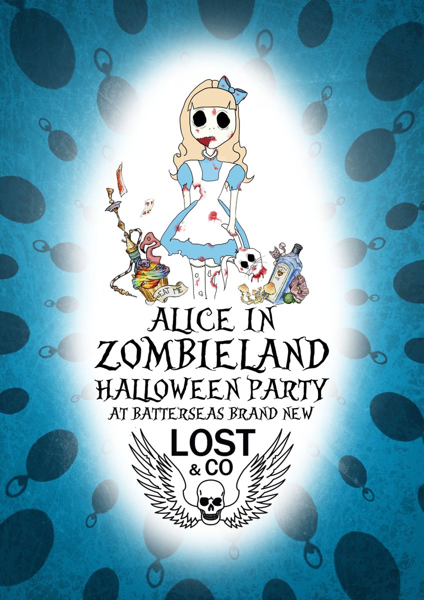 Excited for #Halloween? Join Alice down the rabbit hole on a terrifying journey through a Zombie infested wonderland