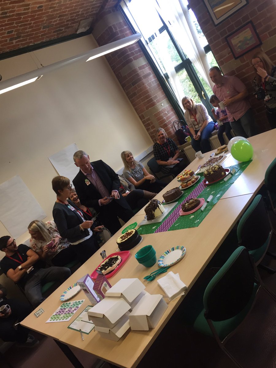 charlbroughton's tweet photo. All set for the HR Bake off!! @BDCFT @ManishaGovan @SamBrooks150 @LyndseyCook87 #MacmillanCoffeeMorning https://t.co/EblxtUMUgr