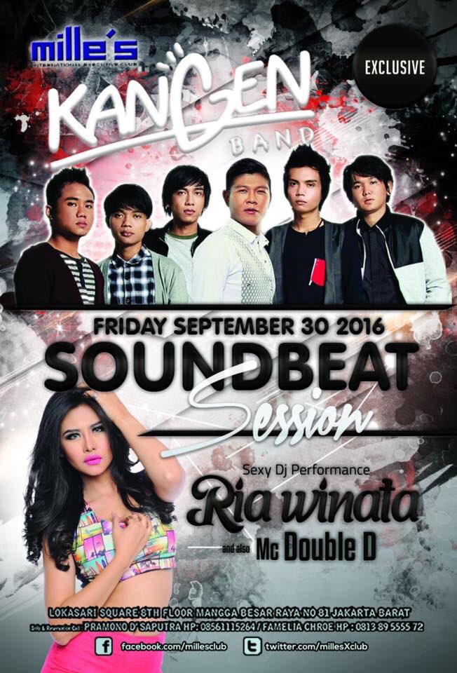 Hallo, malam ini <a href="/KANGEN_reunited/">KANGEN BAND</a> di <a href="/millesXclub/">MILLES X CLUB</a> , yuk siap-siap. Nyanyi bareng #KembalilahPadaku #KangenKembali :)