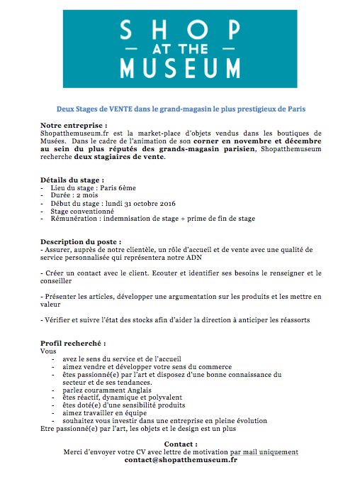 Shop At The Museum tweet media