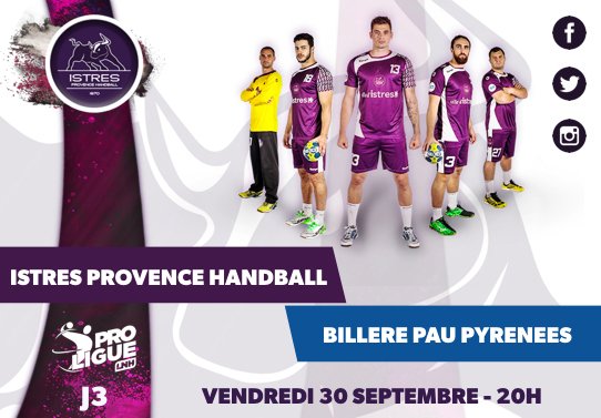 IstresHB's tweet photo. #JOURDEMATCH Ce soir à 20h unissons-nous pour la #J3 @Proligue @IstresHB vs @bhb_64 Envoyez vos encouragements avec le hashtag #AllezIstres. https://t.co/sG1v6qMSab