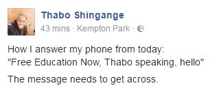 This one is out of order... so why did you run away when student cmdes was protesting for free education @EFFSCUP