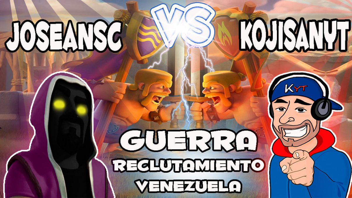 KojisanNFT's tweet photo. GUERRA RECLUTAMIENTO VENEZUELA |  @JoseanSch  VS  @KojisanYT  | RT🔄

Próximamente en... 
💥https://t.co/noc9uQHeZe
💥https://t.co/KSJ03BALr4 https://t.co/iwbInw7veE