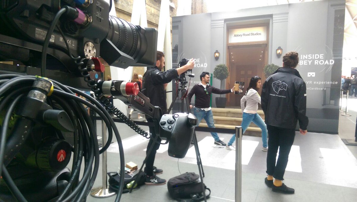 StreamAMG's tweet image. We're doing a live stream for @NME today to promote Google's Abbey Road VR Experience. Can you guess where we are?