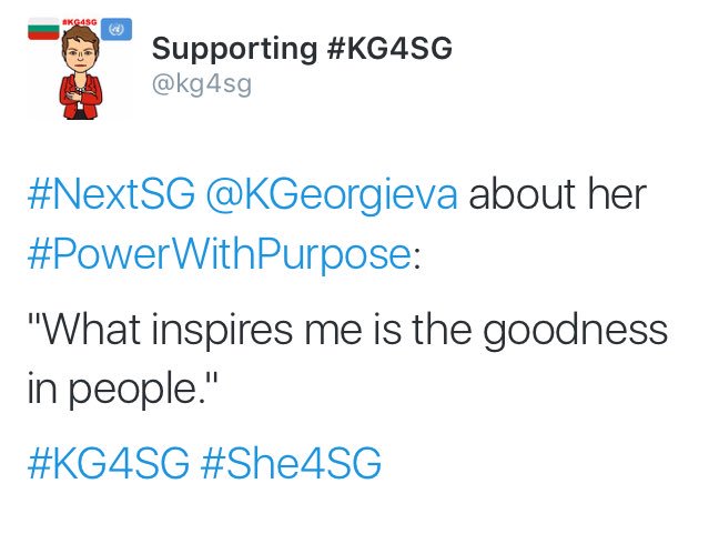 Great to see a supporters @kg4sg account running #KG4SG. follow them!  #NextSG #She4SG