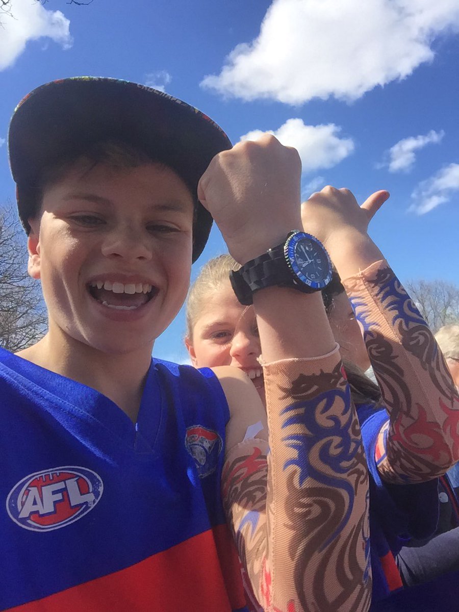 suestone001's tweet photo. Win, lose or Draw, @westernbulldogs you have galvanized 24m people for a great news story. #bemorebulldog 🔴⚪️🔵 https://t.co/d8GPLwFfvv