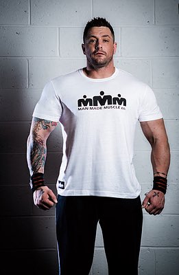 BFCLOTHINGUK's tweet photo. Hardcore Bodybuilding Clothing from Man Made Muscle - get this classic Tee for just £14.99!! > https://t.co/kr6zPmkXRu #BodybuildingUK https://t.co/R3DuQhdfW8