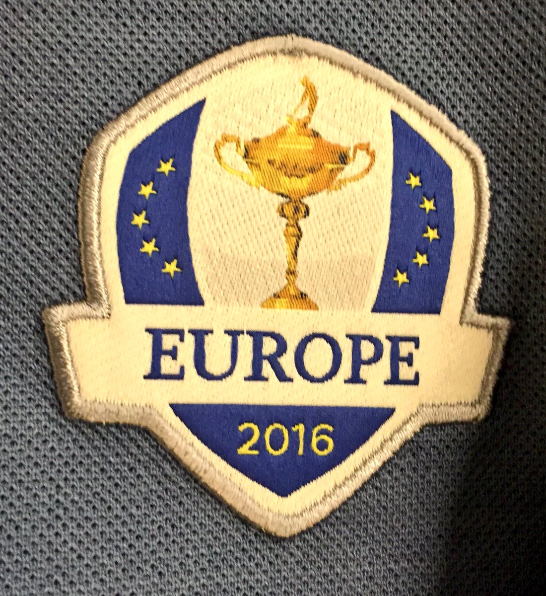 RCabreraBello's tweet photo. Today's uniform 🇪🇺 One of the proudest days of my life 💪🏼!! Let's get it started!!! @RyderCupEurope @rydercup #TeamEurope #GoEurope https://t.co/qzMOwGQyvX
