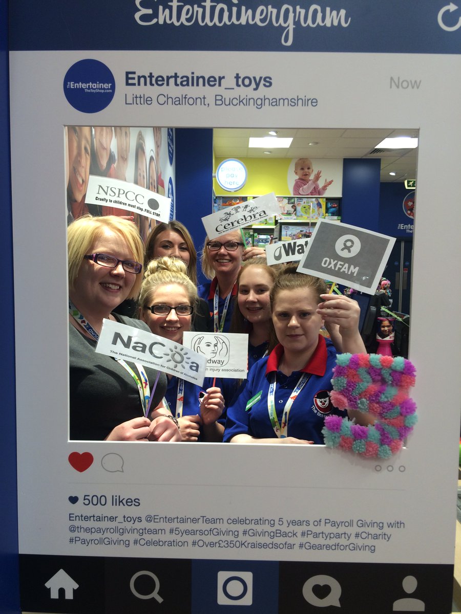 EntertainerTeam's tweet photo. #5YearsofGiving Well done Haywards Heath #SouthernWinners We love that you included charities! #Fab @PayrollGivingTm @GearedforGiving https://t.co/VlWLOxmy8c