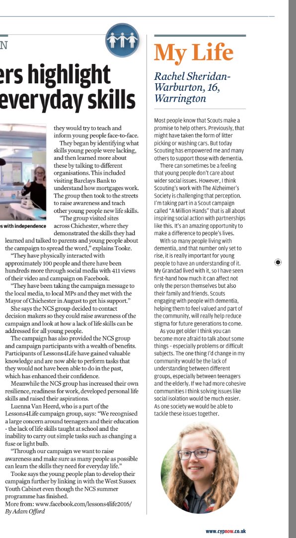 Scoutsscarter's tweet image. Worth picking up this weeks @cypnow and reading the piece about #amillionhands #scoutshelpothers