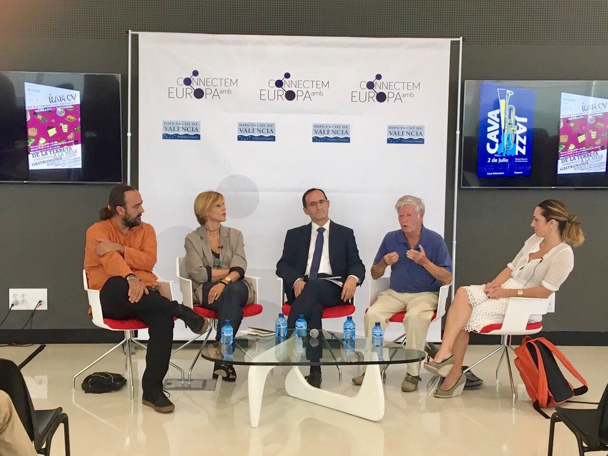 Proava's tweet photo. Félix Cuartero y Lluís Romero en representación de @Proava  en las Jornadas Europeas de #gastroturismo. @TCiudadana_UPV  @Europa_DIVAL https://t.co/I8tX5RgtPr