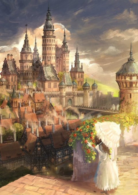 ファンタジー背景のtwitterイラスト検索結果 古い順