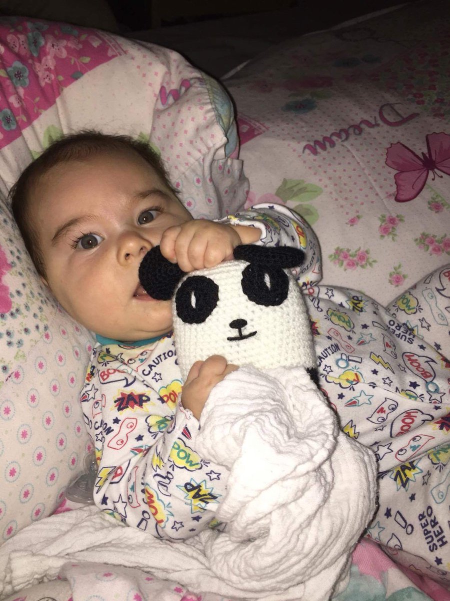 ArtisanAlleyUK's tweet photo. One happy little customer with his Panda Rattle Pet! #cuteboy #panda #CEsafe https://t.co/DoRpJuPnw4
