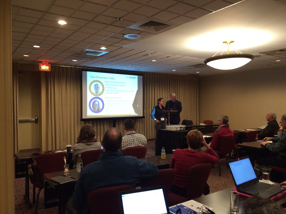 IXIASOFT's tweet photo. .@NolwennIXIASOFT and @KeithIXIASOFT discuss localization and our DITA CMS #ditaxml #ixiaconf #techcomm https://t.co/Gzg2NB8Ha8