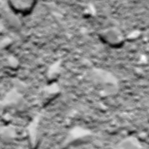 From #67P with love: a last image, taken 51 metres before #CometLanding #MissionComplete ow.ly/lbmc304IADE