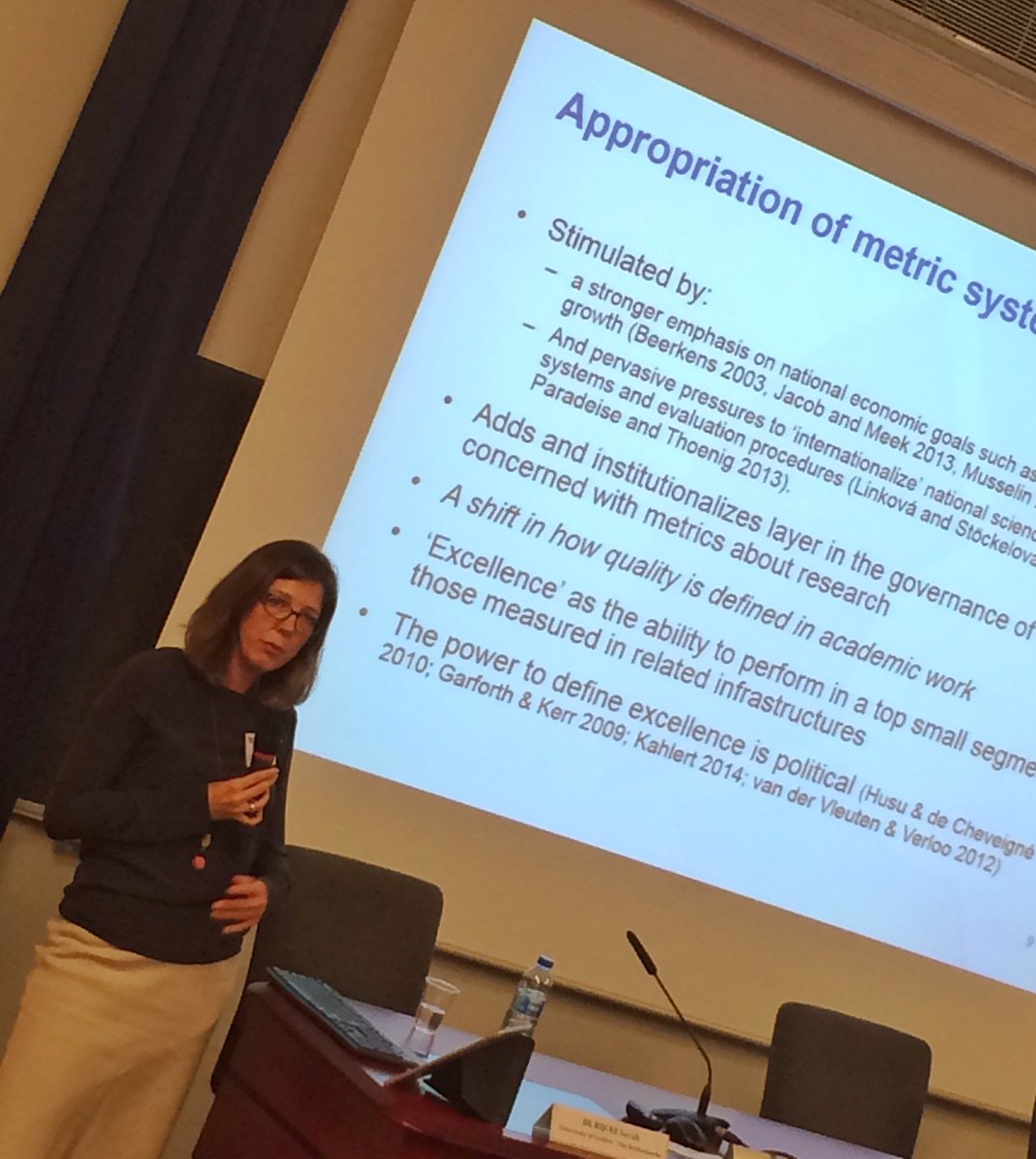 GenderTime's tweet photo. Great key note ab. the "indicator game" S. de Rikcke
"power to define excellence is political"
#GenderTimeConference https://t.co/V3ajluToZ7