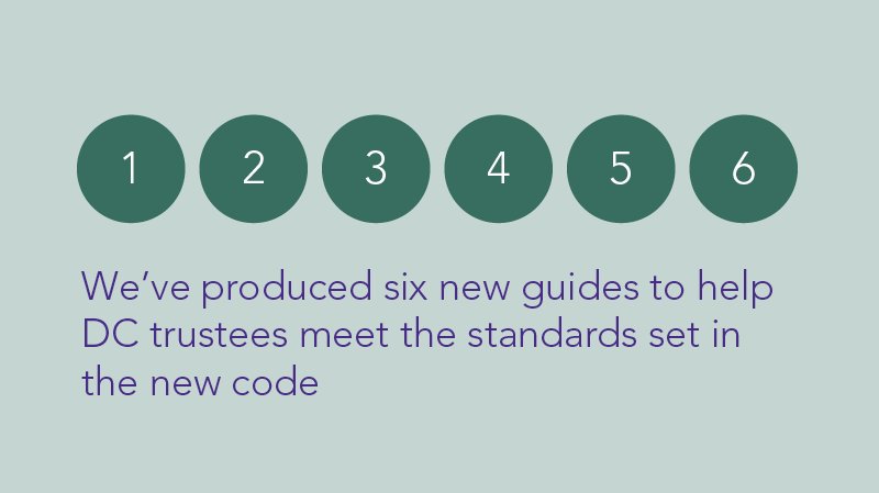 We’ve produced 6 guides to help DC #trustees meet the standards set in the DC code - thepensionsregulator.gov.uk/trustees/manag…