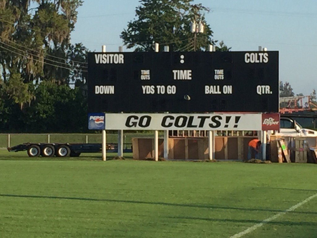 nmarion_high's tweet image. Say goodbye to the old scoreboard!  A lot of great memories...