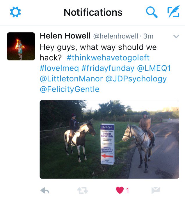 Spot who's over excited about <a href="/LittletonHTs/">LittletonHorseTrials</a> next weekend! Finding time to pose for 'Pony Pictures' @littletonmanor on early morning hack!