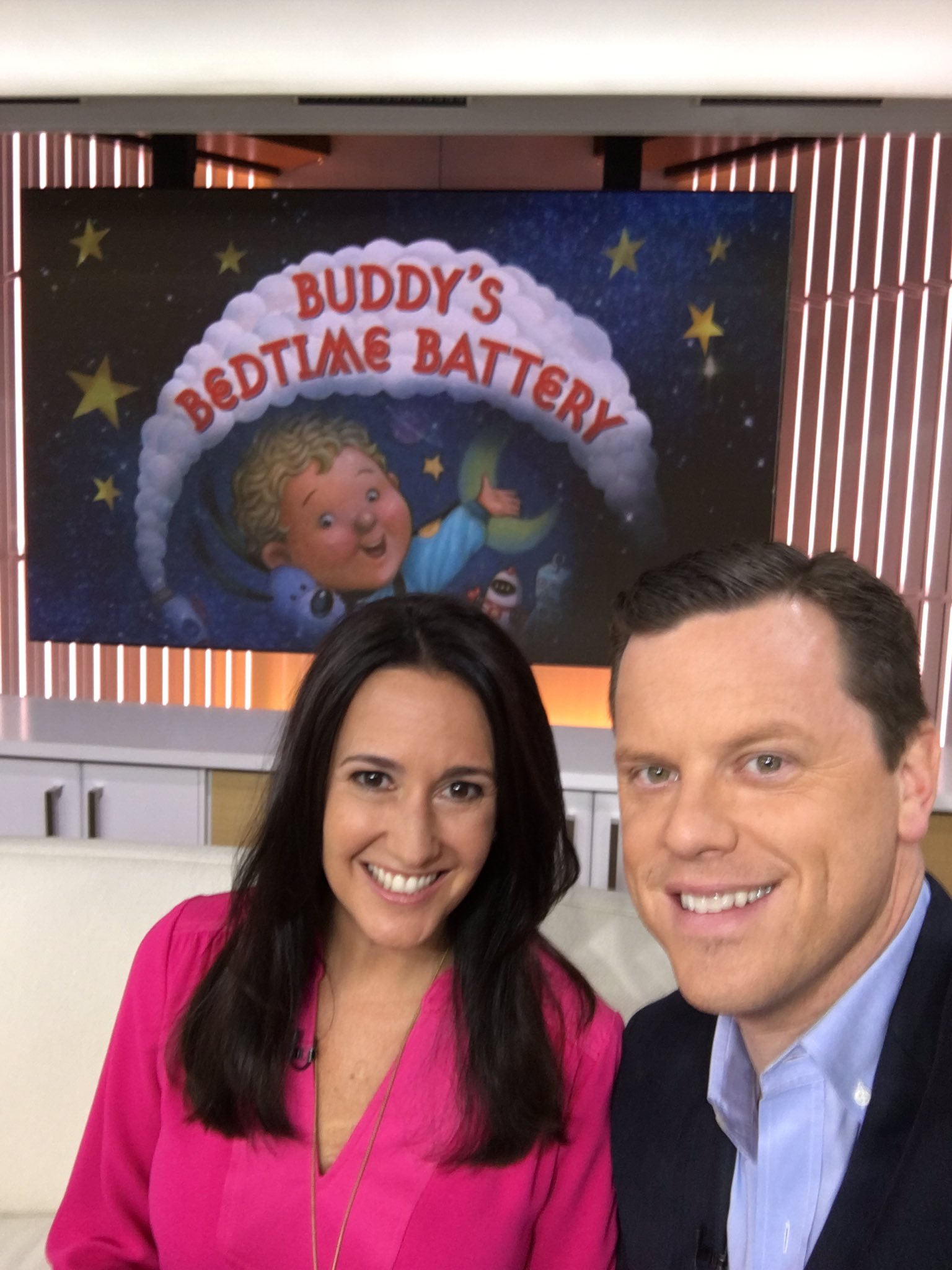 Willie Geist On Twitter Christinageist And Me On Todayshow With Buddy S Bedtime Battery Now