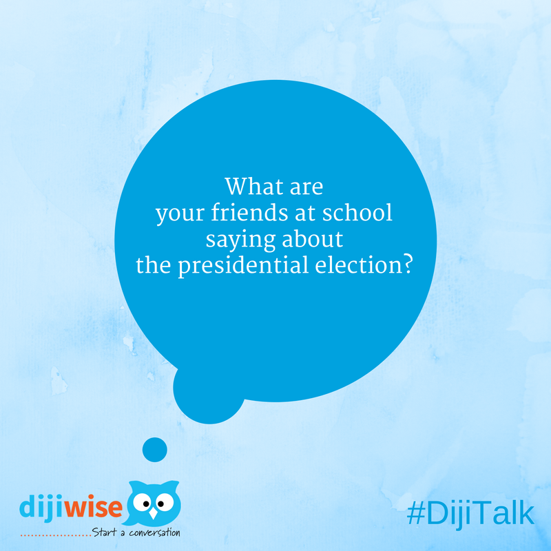 dijiwise's tweet photo. Election & debate are big this week. Here’s a conversation starter to save & chat abt w/ ur kids. Let us know how it goes! #dijitalk #family https://t.co/uiLn6Eq0Jq