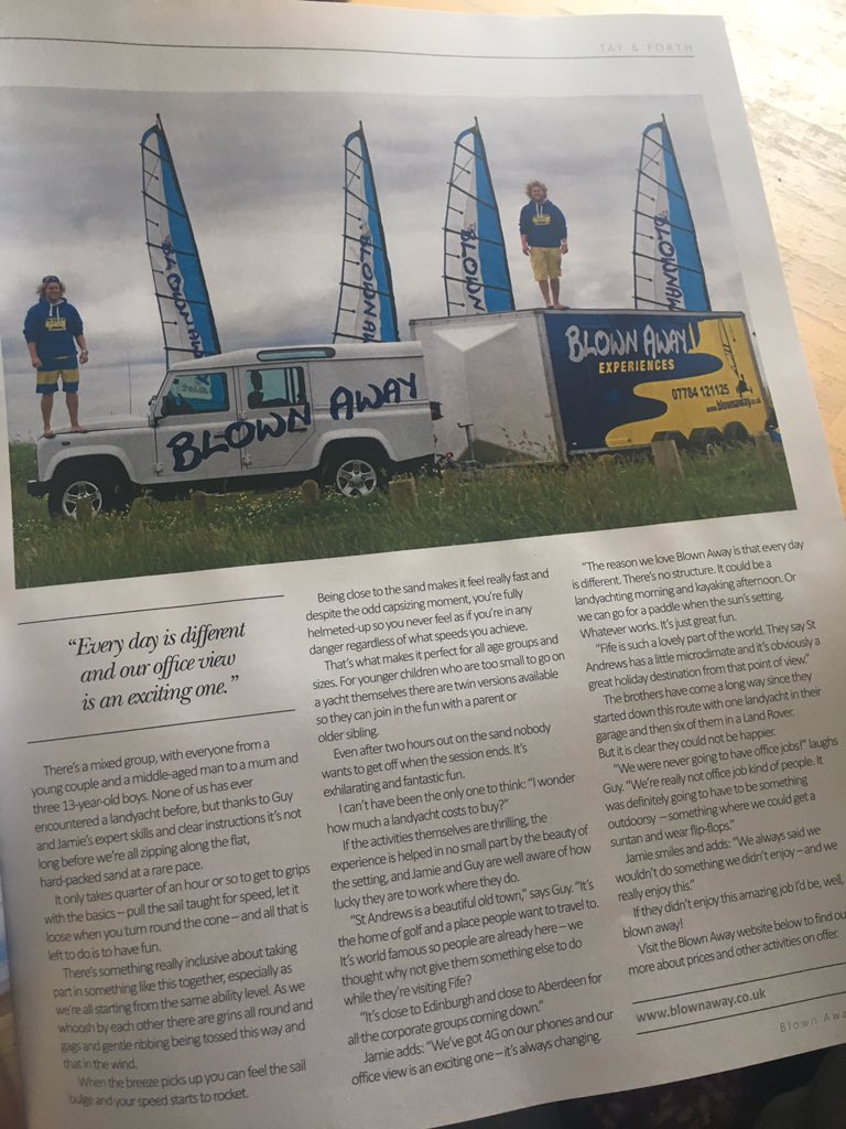 Getblownaway's tweet photo. #awesome content in living magazine @DC_Thomson @VisitScotland @VisitStAndrews https://t.co/FdoX9lC2SQ