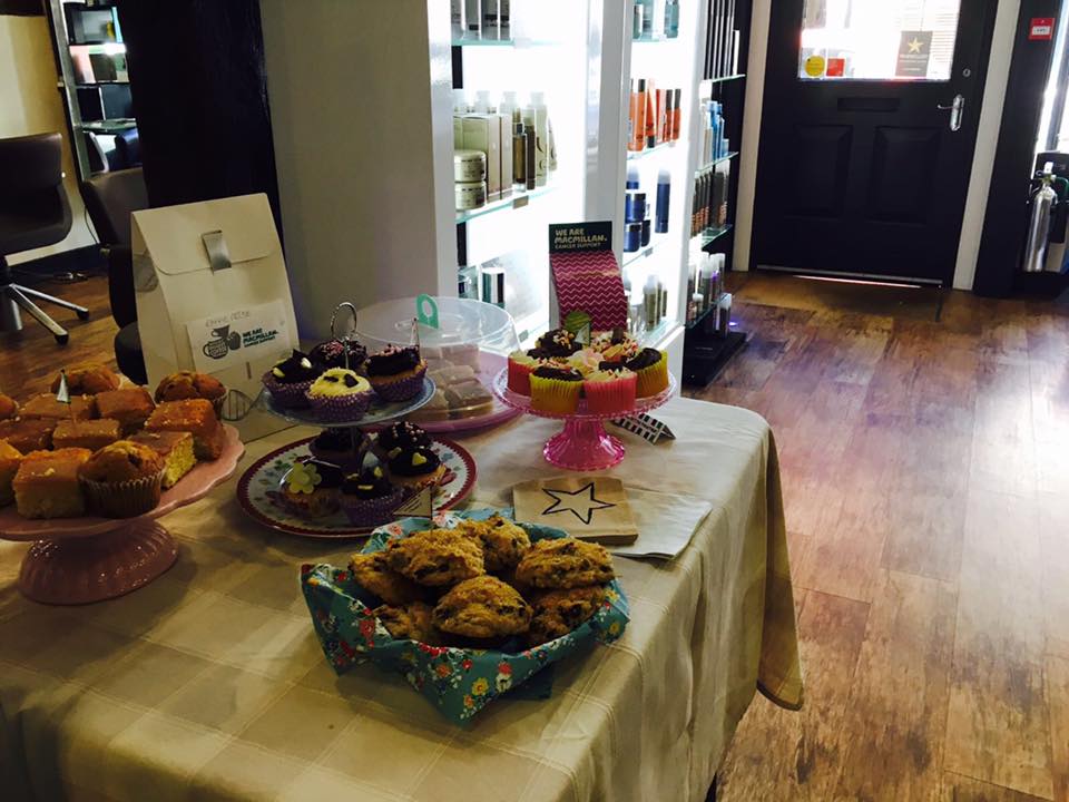 NewportFg's tweet photo. @macmillancoffee morning is going down a treat in salon! Open until 6pm so it's not too late to pop in and buy a #cake and support the team! https://t.co/AO31Zv549J