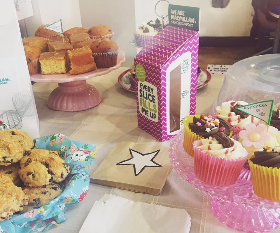 NewportFg's tweet photo. @macmillancoffee morning is going down a treat in salon! Open until 6pm so it's not too late to pop in and buy a #cake and support the team! https://t.co/AO31Zv549J