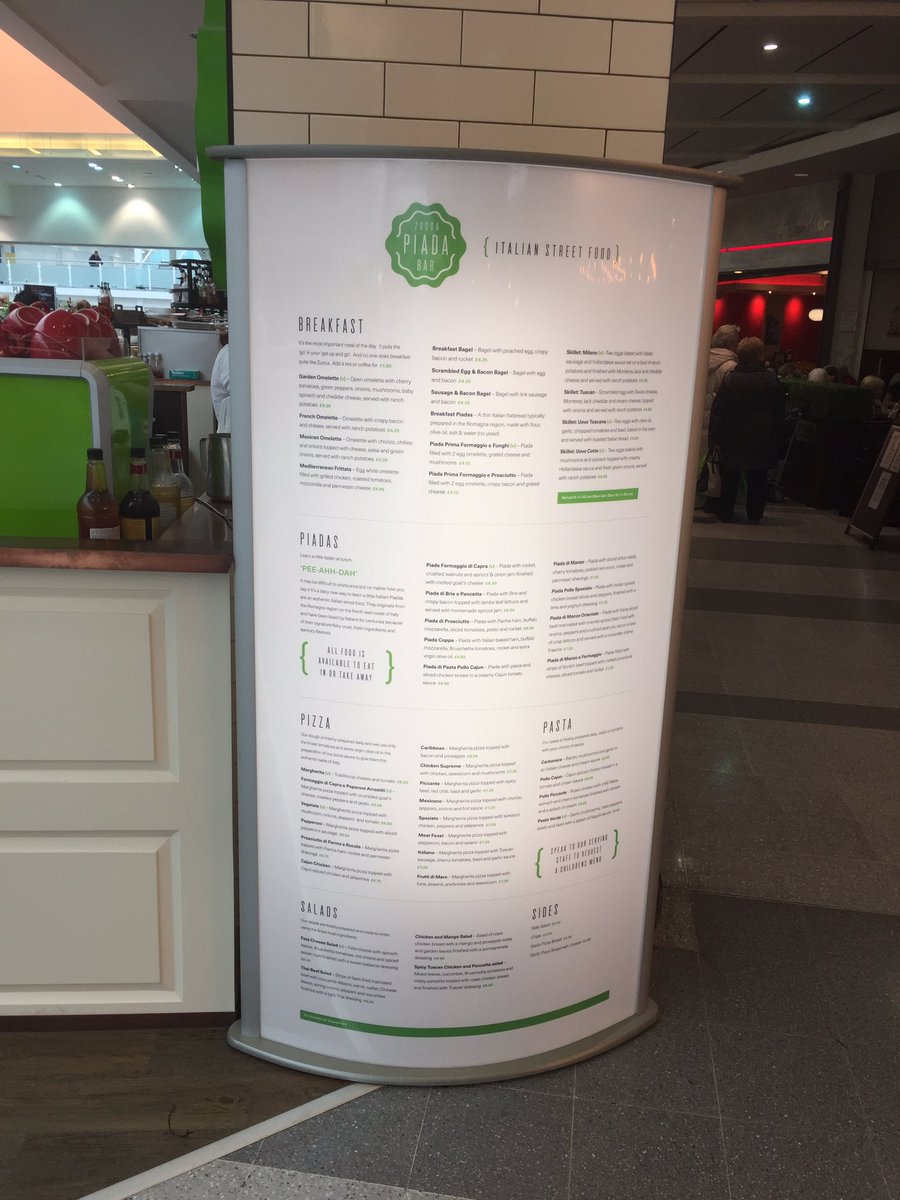 Printism_UK's tweet photo. New light box &amp; graphic supplied for @ZuccaPiadaBar #italian #streetfood  #printism https://t.co/e4GbG14E3g