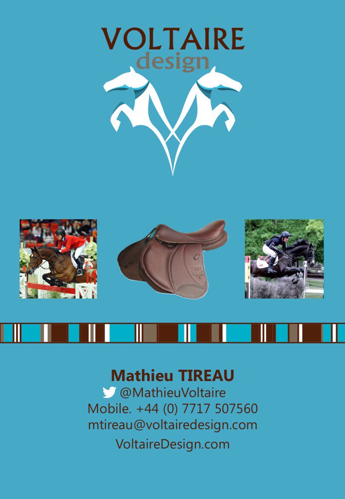 Proud to have leading French saddle maker <a href="/VoltaireDesign/">Voltaire Design</a> sponsoring <a href="/LittletonHTs/">LittletonHorseTrials</a> 16! Visit <a href="/MathieuVoltaire/">Mathieu Tireau</a>'s stand for info &amp; hospitality